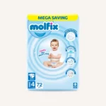 Molfix Diapers Large | Size 4 | 72 Pcs